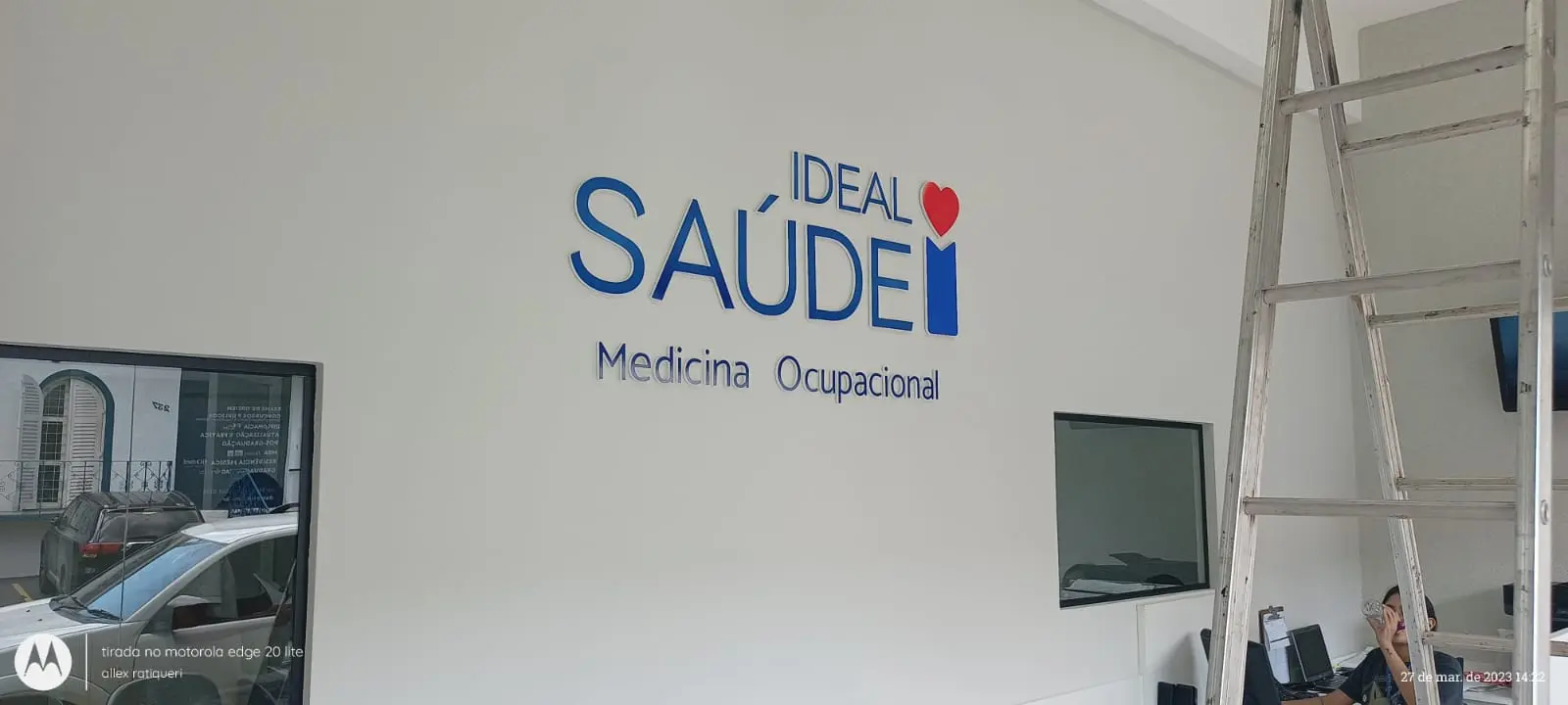 Letras personalizadas Ideal Saúde produzidas pela Art Nove